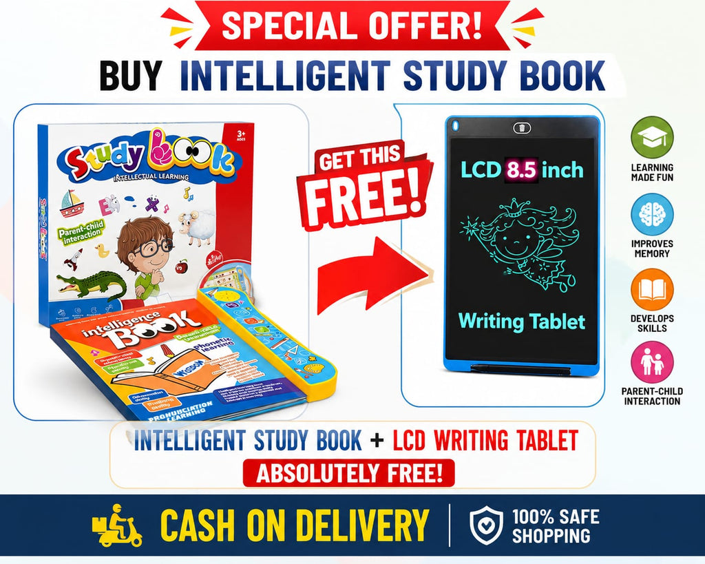 Smart Scholar Bundle – Intelligent Study Book + FREE LCD Writing Tablet