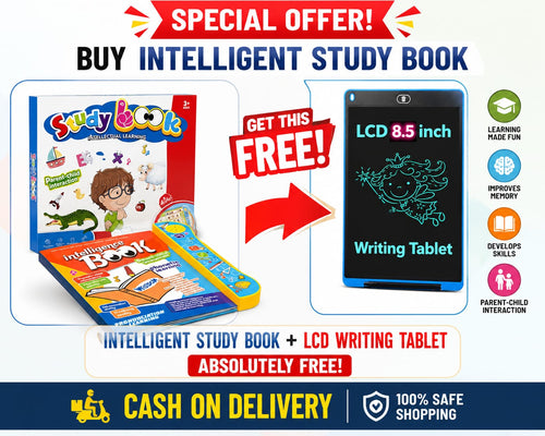 Smart Scholar Bundle – Intelligent Study Book + FREE LCD Writing Tablet